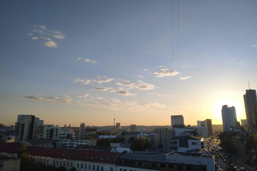 9Th Floor Amazing View Central Studio Apartment VNO Eksteriør billede